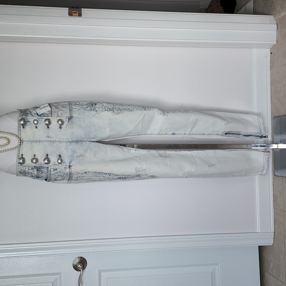 BALMAIN JEANS RF0500D048 SIZE 39 EURO